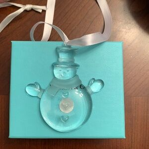 Authentic Tiffany & Co Crystal Christmas ornament made in Germany retired